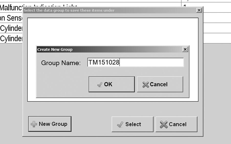5.6 Screen data items Click on "New Group" 4.