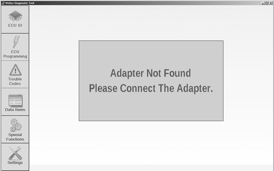 6 Troubleshooting and help 6 Troubleshooting and help The software starts, but the message "Adapter Not Found" is shown If the message "Adapter Not Found.