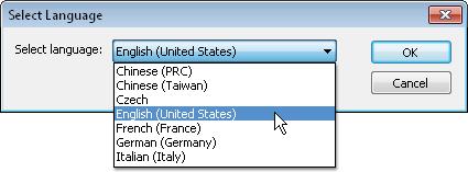 LANGUAGE SELECTION Settings 13 ConfigXP supports alternate languages for the user interface.