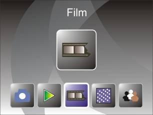 3: Film Type When the Film scanner mode is selected, user can change film type by enter Film Type menu when power on the device or access