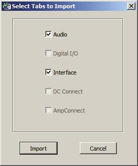 5. Would you like to import the system Hardware and Calibration configuration from SoundCheck xx
