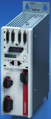 Integration of safety functions (optional) Optional cards are available for different safety categories: The AX5801 option card offers personal protection against inadvertent restart of the drive