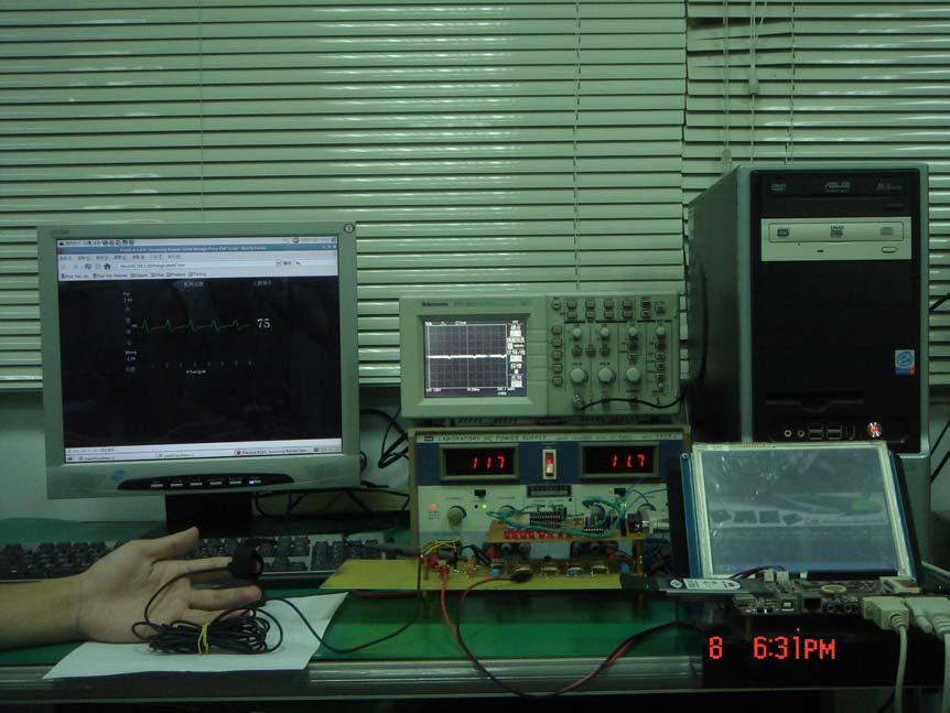 H, = + 3 3 = P P c III. EXPERIMENTS Currently, the proposed we-sed remote humn pulse montorng system ws mplemented on n emedded system wth Lnux operton system.