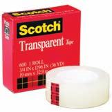 Width List Price Draphix Price 44-810K10C36B MMM 3 4 10 rolls $40.48 $24.89 Scotch Magic Tape Matte finish tape becomes invisible when applied to most surfaces.