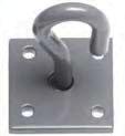Chain No.511 - Chain Hooks on Plates The Prepacked version has 2 per Bag whilst the loose is sold singularly. No.515 - Chain Rings on Plates Size:- 50mm x 50mm Size:- 50mm x 50mm No.