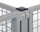 ) C Panels can be mounted on the right or left side of the T-joint post