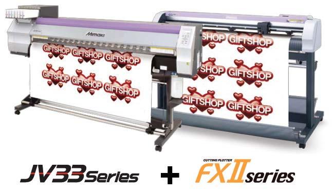 Print and Cut Solution CGFXII Series cutting plotters and JV33 inkjet printers True and