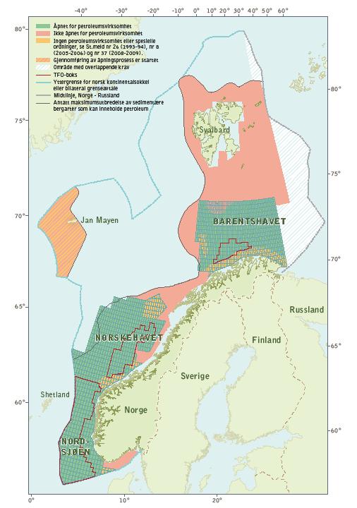 The Norwegian Continental Shelf Norway Land area: 323 782 km 2 NCS: 2,2 million km 2 Half of this area contains sedimentary rock where petroleum may be