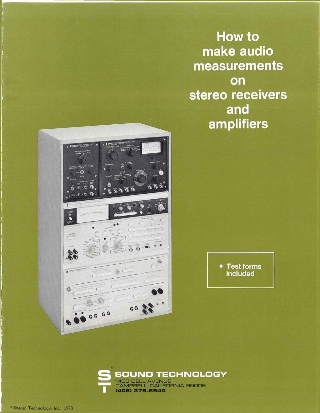 How to make audio measurements