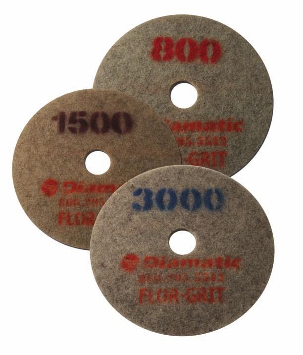 Pad 3000 Grit Quality high-speed diamond impregnated burnishing pad. For use on concrete and stone during the polishing process.