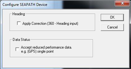 WINFROG I/O DEVICES > CONFIGURE DEVICE: This device has a device configuration dialog as seen below.