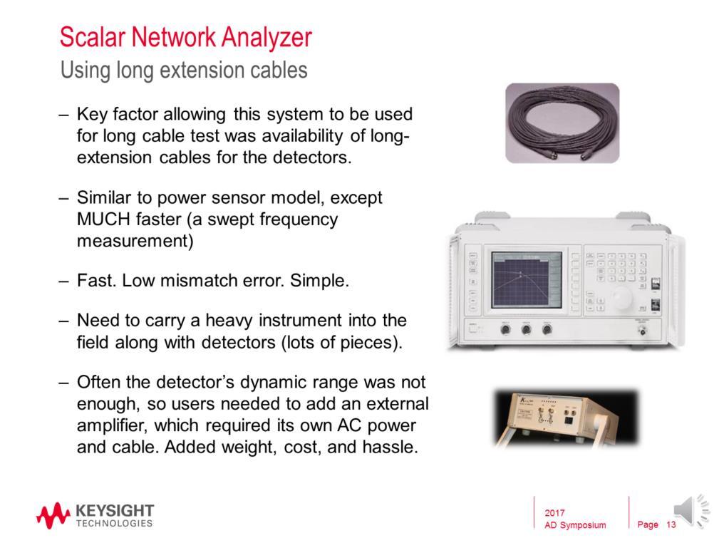 One of the most common methods users in ships, aircraft, or submarines have been testing long cables is using scalar network analyzers.