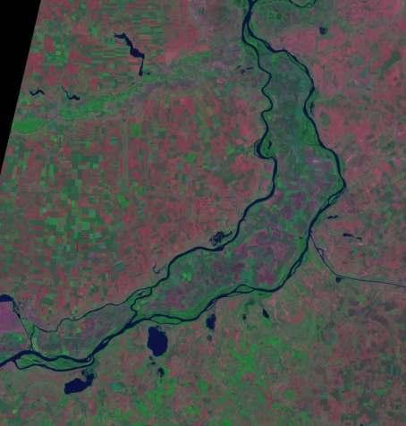 USING MULTISPECTRAL SATELLITE IMAGES FOR VAIS M., pp. 77-82 For exemplification we apply this transformation using a LANDSAT ETM image (index 18
