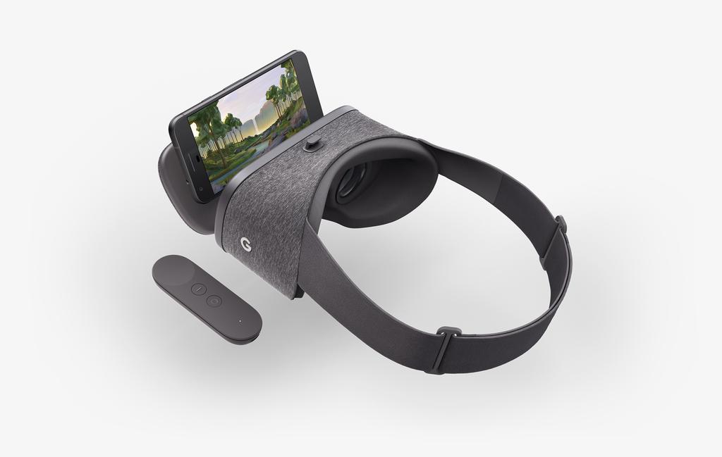 CHAPTER 2. TECHNICAL CHOICES 4 Figure 2.1: The Daydream View headset and controller.