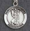 Hand Engraved Pewter Patron Saint Medals St.