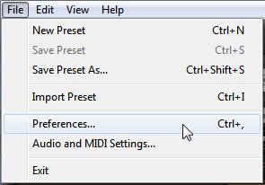New Shortcut to Preferences Pane 5 New Shortcut to Preferences Pane We have added a Preferenes entry to the File menu, which takes you to
