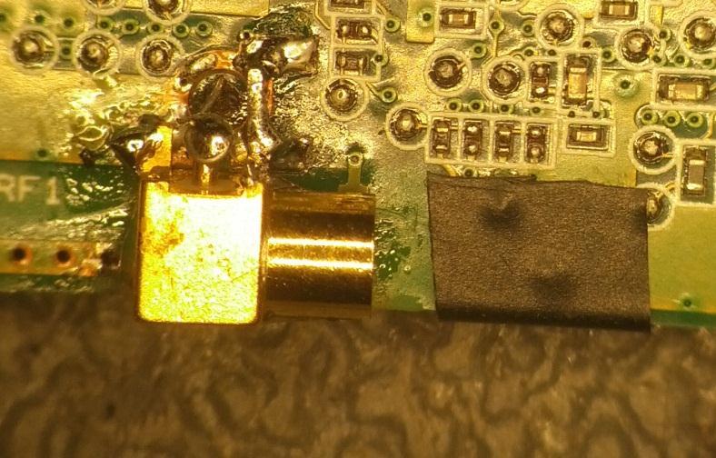 Apply a bit of solder on the opposite side of where the wire goes down to the board 4.