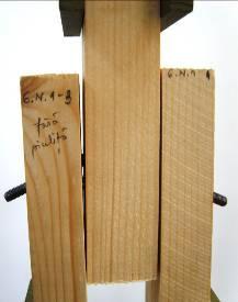 La acest set de teste s-a renunţat la utilizarea şaibelor în asamblare, elementele îmbinării fiind strânse pe tijă doar cu piuliţe la ambele capete.