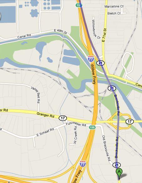 Directions to Feb 13th meeting: From Cleveland, take I-77 South to Exit 157 for OH 21/Brecksville Road South Drive 1.