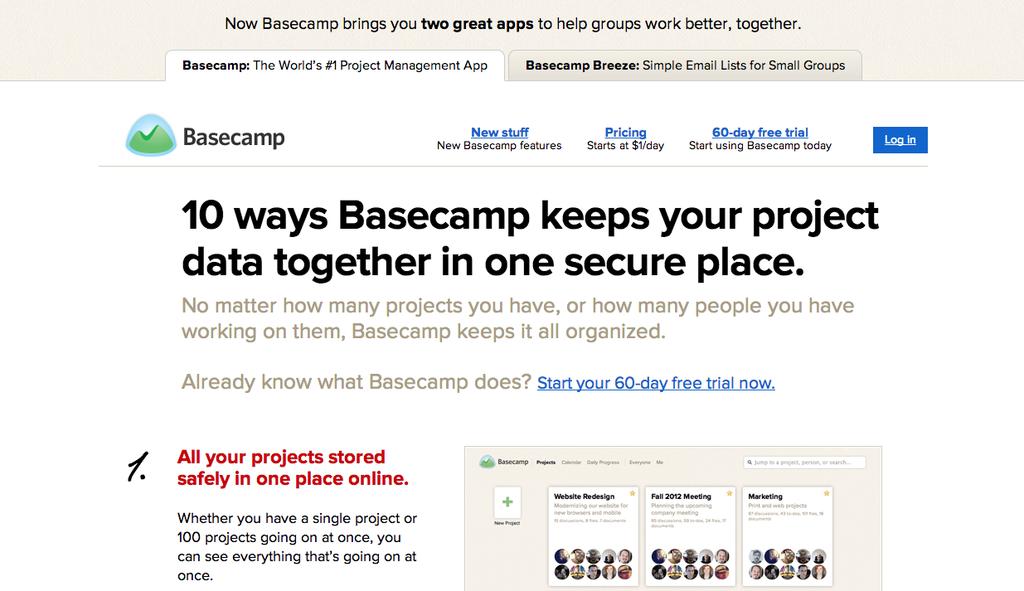 Basecamp -> The classic team task/project