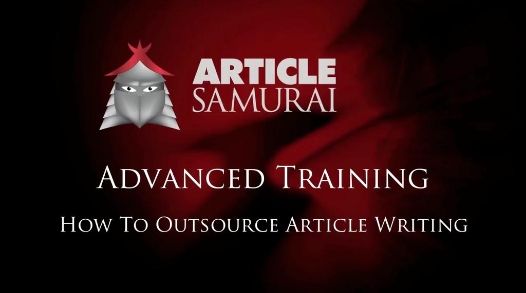 How to Outsource Article Writing VIDEO See this video in High Definition