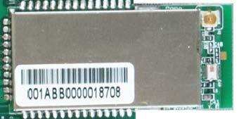 Figure 4.7 Photo of the IEEE802.15.4 wireless module In IEEE802.15.4 the physical medium is accessed through a CSMA/CA protocol where nodes wait until the channel is clear before transmitting data.