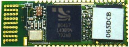round-robin scheme. Through the use of the SPP profile of Bluetooth, the proposed system can wirelessly transmit data using Bluetooth via UART. The Bluetooth module is shown in Figure 4.