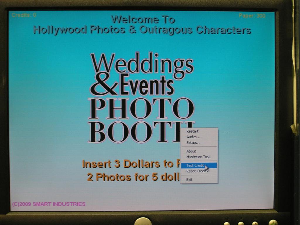 alternate image to let us know it is now in Wedding/ Event mode.