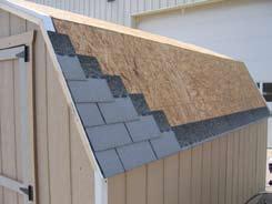 shingles in a staggered fashion.