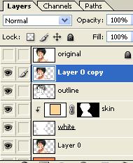 Duplicate the 'Layer 0' layer.