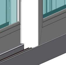 Roller Adjustment Holes Operating Panel Figure 34 Equal gaps Head End Sill End Top 23) Snap the side jamb track covers into the jambs as shown