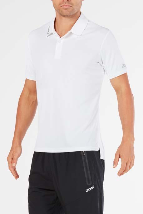 MEN'S BSR PERFORMANCE POLO MR4896A COLOUR WAYS: BLACK, NAVY, WHITE SIZE RANGE: XS - 3XL 01. Semi-fitted, classic style polo. 02. Self fabric collar with two-button placket. 03.
