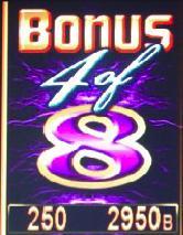 1.8.3BONUSof Figure 16. Bonus 4 A number default is 5 displays this bonus in the BONUS 4 field. To reach this bonus, a poker prize from number 5 cards is required.