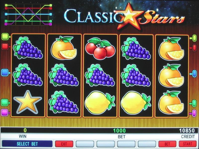 1.9ClassicStars The game is a program with 5 reels and 5 winning rows, in which the traditional motor rotated reels simulation realized.