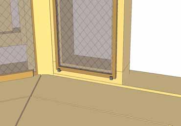 On the opposite side, an angle cut Door Jamb is included that