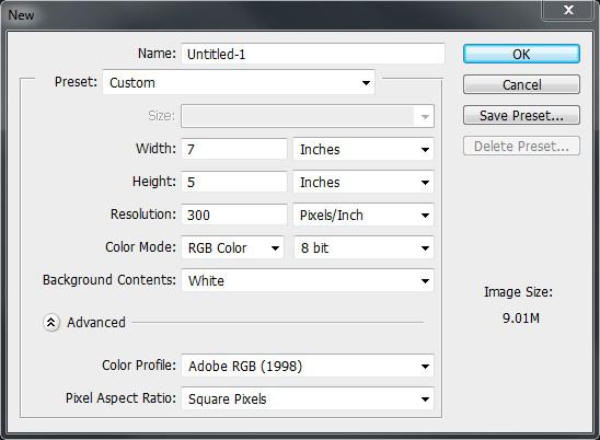 Configurtion Guide - Photoshop CS/CC Swgrss SG400/800 3. In the menu r, click File > New (Ctrl+N).