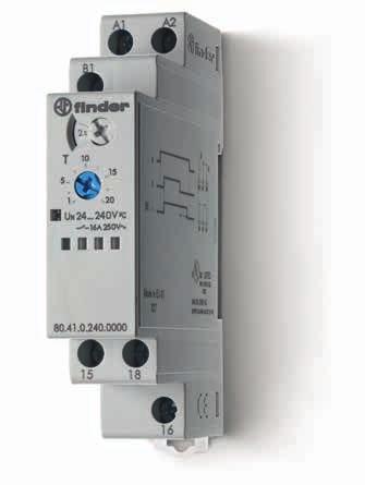 80 80 Mono-function timer range 80.41T - Off-delay with control signal, multi-voltage 80.