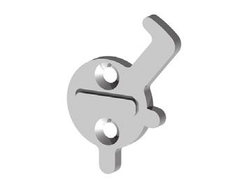 ST9600 SERIES ACCESSORIES A Cam - Lock and Unlock, Latch Retraction The 9650C-A cam has a dual function if turned towards the latch bolt it allows the latch bolt to be retracted from a locked