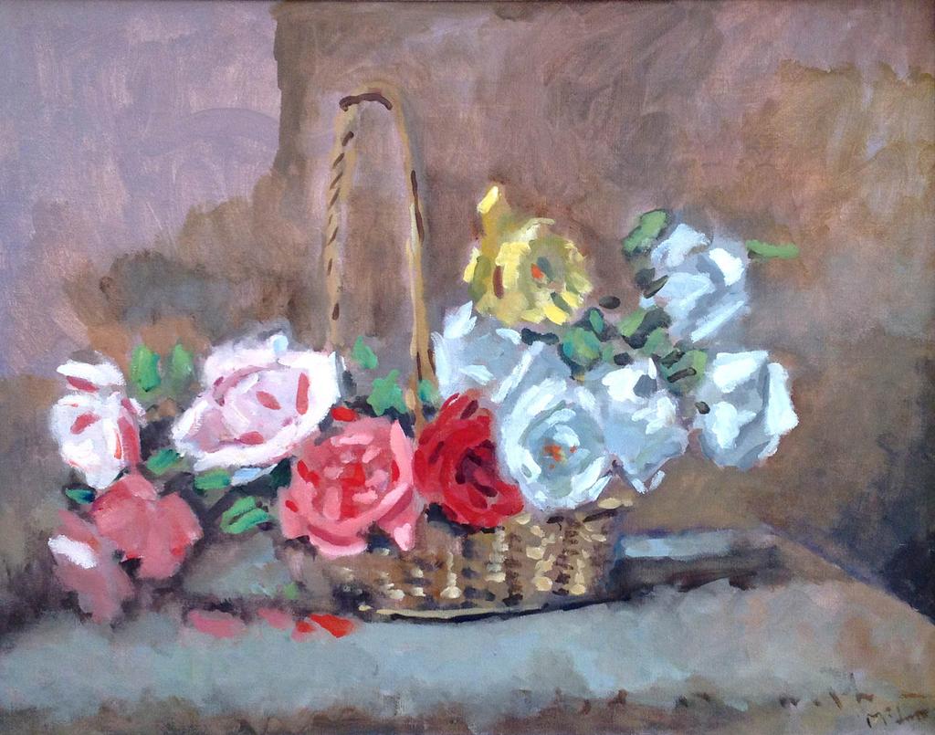 Basket of Roses 20 x 25