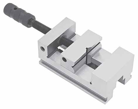 Quick Grip Vises Drill Press Vises Width of Jaw Max Opening Max Length 3" 2.3 1.4 720003 4" 3.94 7 3.1 720004 Vises This quick release die cast vise is ideal for drilling operations.