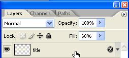 Specify Fill Opacity for a Layer: In addition to setting opacity, which affects any layer styles and