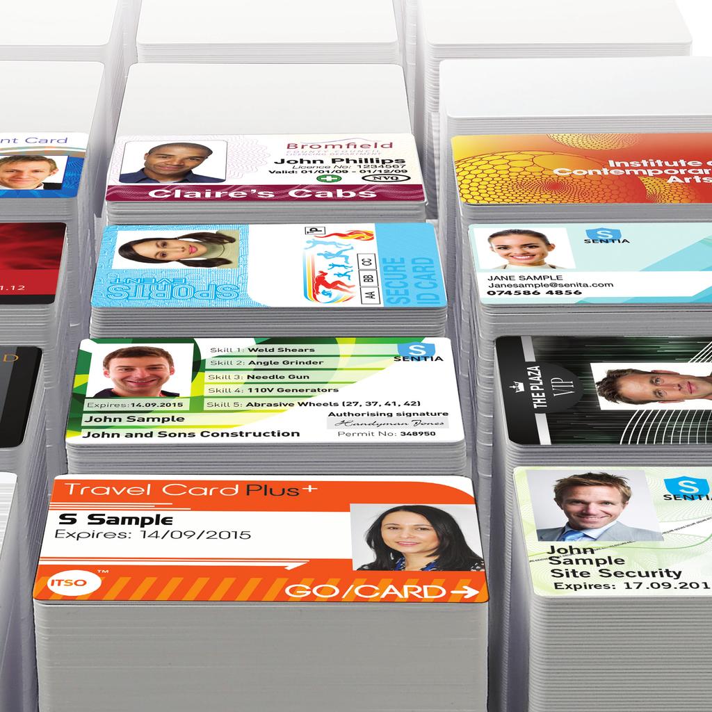 PRINTED 52 Choose pre-printed cards for the highest quality reproduction of logos or graphics, or where static text or a graphic is required on the reverse.