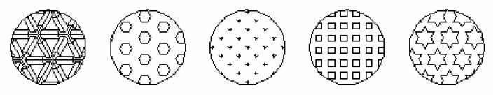 11. The completed hatch pattern in the circles should appear as illustrated. 12. Complete the dimensioning on the drawing and the result should appear as illustrated. 13.