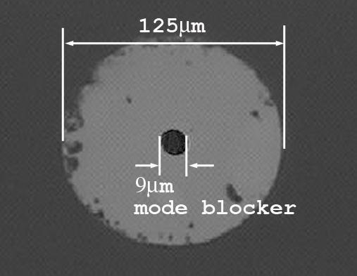 0µm and was selected to be the working cladding mode of our all fiber BPF. According to Equation 1, to have a LP 15 peak near 1550 nm, the period of the LPFG should be 450µm. 3.