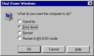 Închiderea corecta a calculatorului ( SHUT DOWN ) 2. Repornirea corectă a calculatorului, în situaţii în care acest lucru este necesar (RESTART) 3.