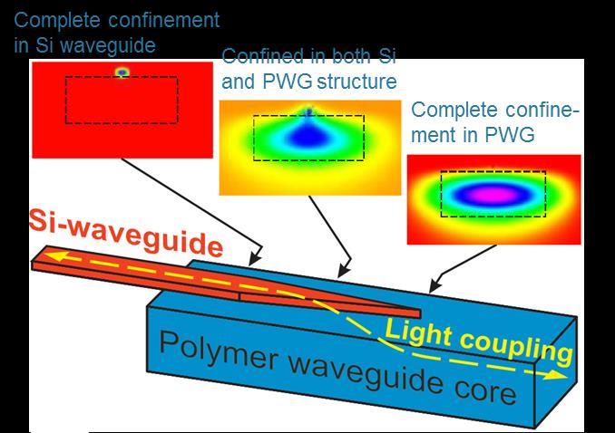 Shu, et al. "Efficient coupler between chip-level and board-level optical waveguides." Optics letters 36.18 (2011): 3614-3616. - I. M. Soganci, et al.