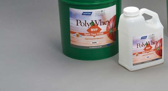 Durable and easy to maintain, PolyWhey MVP Sport Floor uses proprietary PolyWhey technology to achieve uncompromising performance, outstanding mar and scratch resistance and low VOCs (<95g/l).