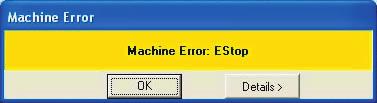 If you see the error message (left) it is either because the Emergency