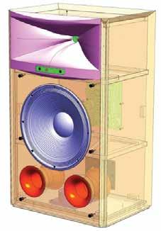 Although this seems a very simple system, it is in fact simplicity at its best the compact, symmetrical system with a single crossover is characterized by a compact acoustic focus point with