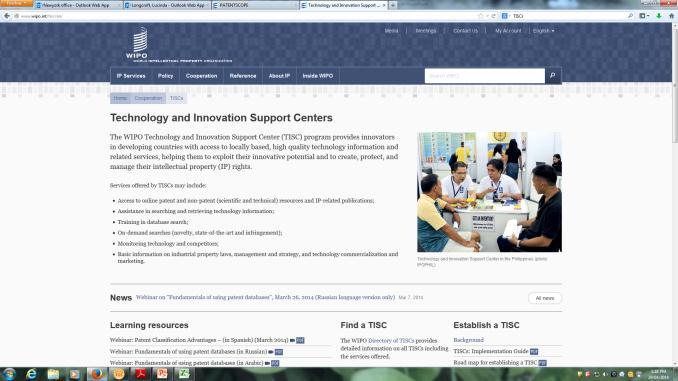 BUILDING INNOVATION CAPACITY Technology and Innovation Support Centers (TISCs) Development Agenda project in cooperation with national/ regional IP Offices provide innovators in developing countries